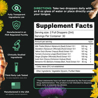 Thumbnail for SuperBonsai Super Liver Support with Milk Thistle - All Natural Liver Cleanse Detox & Repair Aid - Doctor-Formulated Liver Supplement - Liquid Herbal Supplements for Liver Health - 1 Month Supply