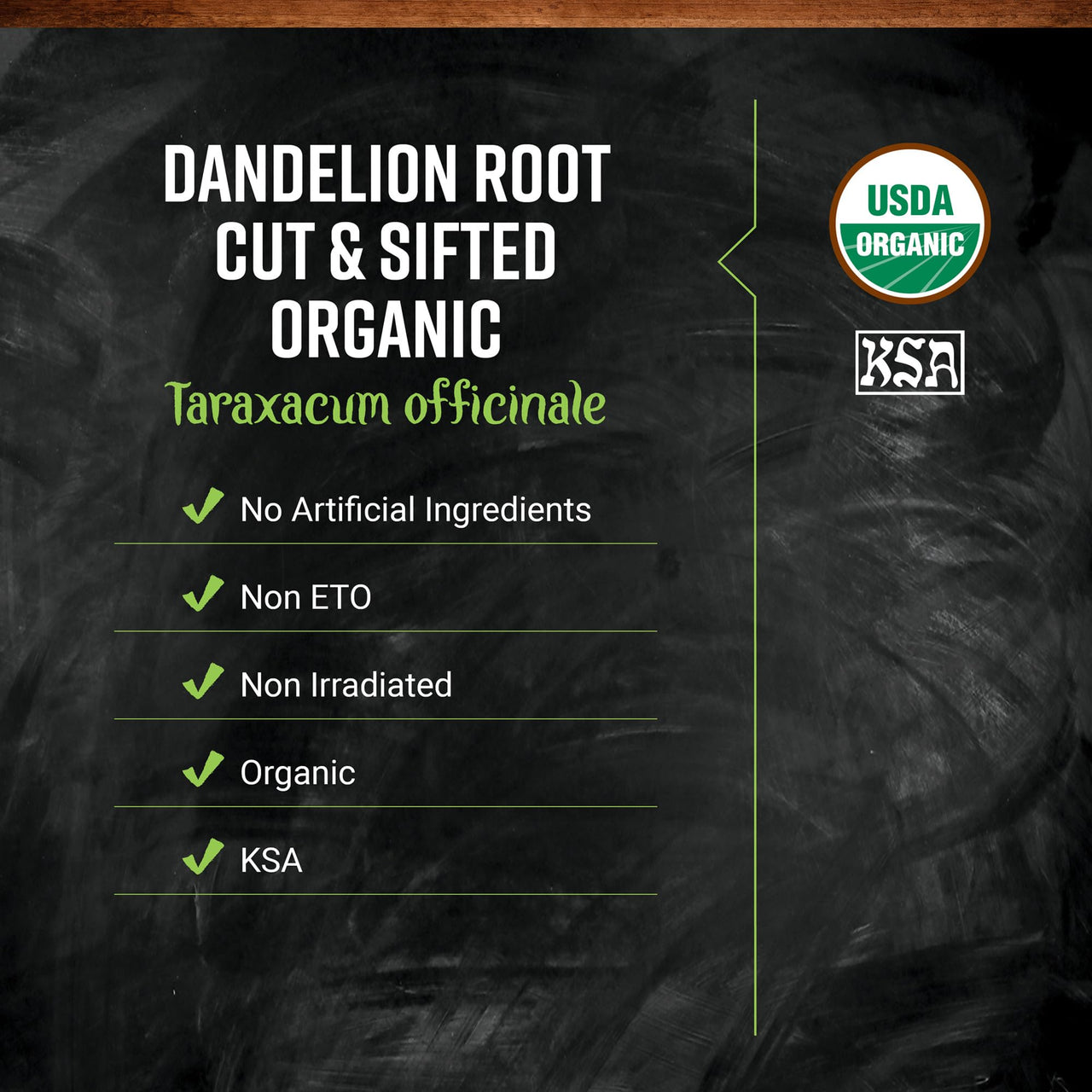 Frontier Co-Op Organic Dandelion Root, Cut and Sifted, 1 Pound