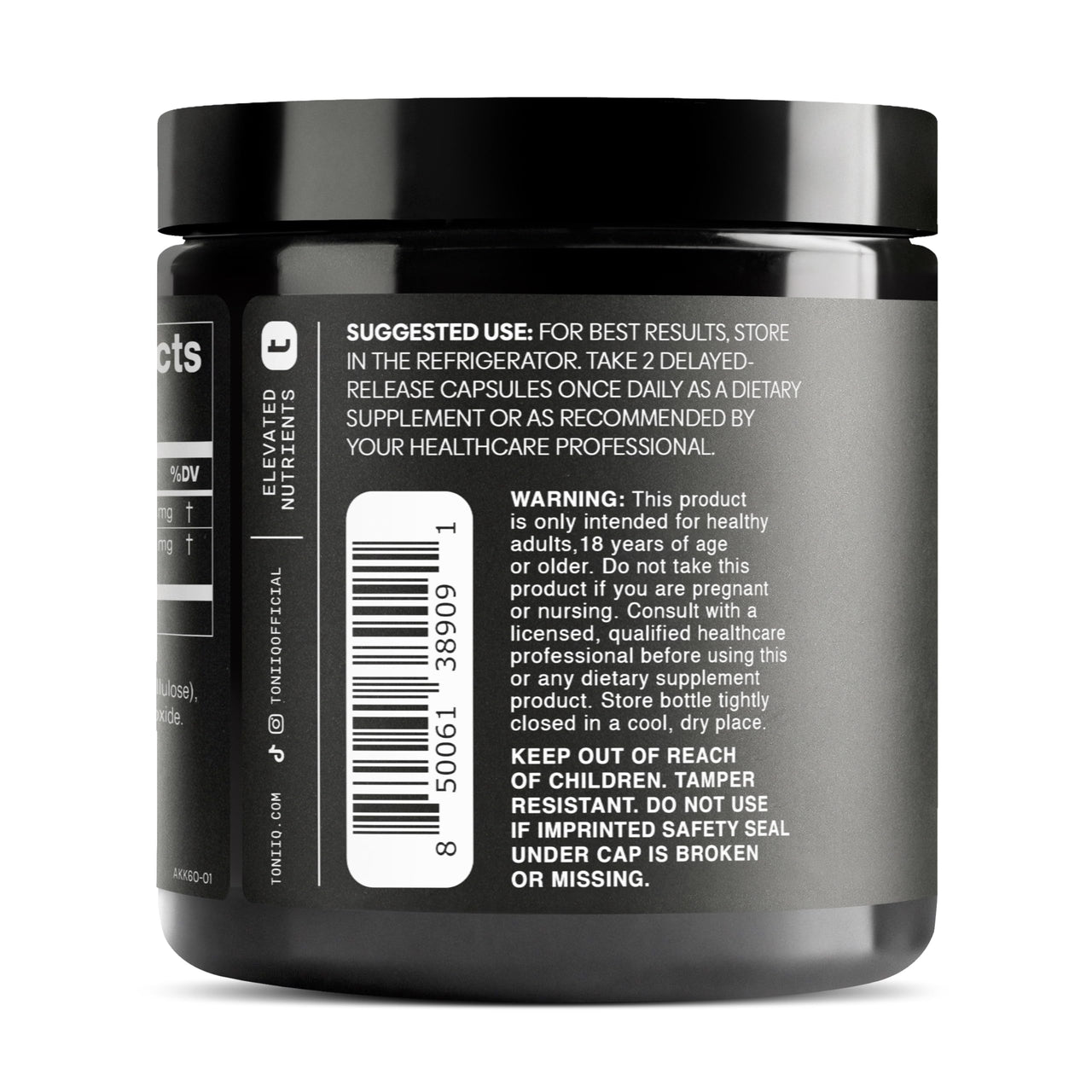 Toniiq Akkermansia Probiotic – 10 Billion TFU – Supports Gut Health & GLP-1 Activity