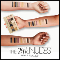 Thumbnail for Maybelline The 24K Nudes Gold Eyeshadow Palette Makeup, 12 Pigmented Matte & Shimmer Shades, Blendable Powder, 1 Count