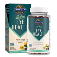 Thumbnail for Garden of Life Herbals Eye Health Supplement with Sunflower & Safflower Oil, Lutein, Zeaxanthin & Black Currant for Dry Eyes & Healthy Vision Support – Non-GMO, Gluten-Free, Berry Flavor, 30 Servings