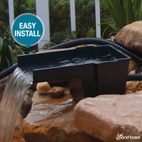 Thumbnail for Pond boss Waterfall Spillway, 8 inch Wide Weir, Waterfall Box, Smooth Flow, Durable Construction, Easy to Install, Great for Waterfalls, Pondless Water Features and Streams