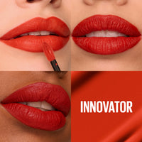 Thumbnail for Maybelline Super Stay Matte Ink Liquid Lipstick Makeup, Long Lasting High Impact Color, Up to 16H Wear, Innovator, Cardinal Red, 1 Count, Packaging May Vary