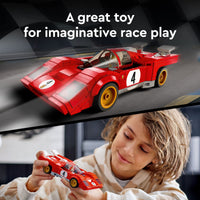 Thumbnail for LEGO Speed Champions 1970 Ferrari 512 M 76906 Building Set - Sports Red Race Car Toy, Collectible Model Building Set with Racing Driver Minifigure, Gift for Grandchildren, Boys, Girls and Kids Ages 8+