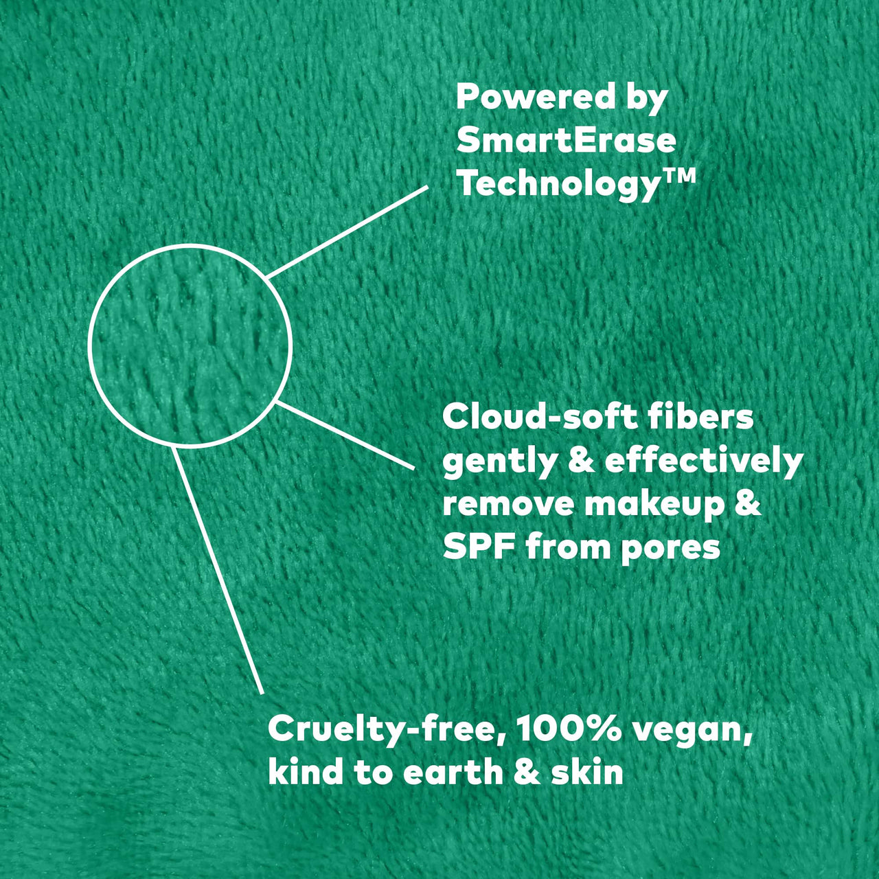 The Original MakeUp Eraser PRO, Effortlessly Remove All Makeup Using Only Water, Including Waterproof Mascara, Eyeliner, Foundation, Lipstick, Sunscreen,and More! Green, 1ct.