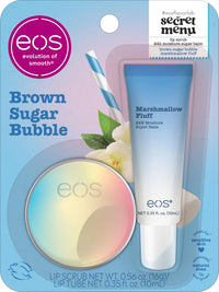 Thumbnail for eos Flavor Lab Secret Menu Gift Set - Brown Sugar Boba Lip Scrub Exfoliator & 24H Moisture Super Balm, Limited-Edition Lip Treatment, Nourishing, 2-Pack