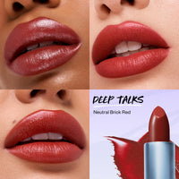 Thumbnail for Kosas Weightless Lip Color Nourishing Satin Lipstick - High Impact Lip Color with Clean Formula - Comfy Feel & Soft Finish - Deep Talks