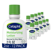 Thumbnail for Cetaphil Face & Body Moisturizer, Hydrating Moisturizing Lotion for Normal to Dry Skin, Suitable for Sensitive Skin, 2 oz Pack of 12, Fragrance Free, Hypoallergenic, Non-Comedogenic