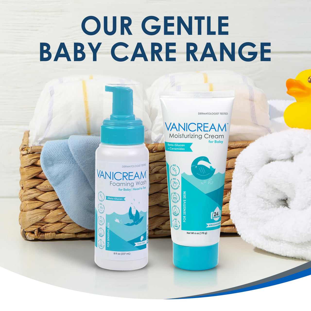 Vanicream Moisturizing Cream for Baby, 6 Oz, Gentle, Hydrating Baby Lotion with Beta-Glucan & Ceramides, Formulated without Common Irritants for Sensitive Skin, All Ages