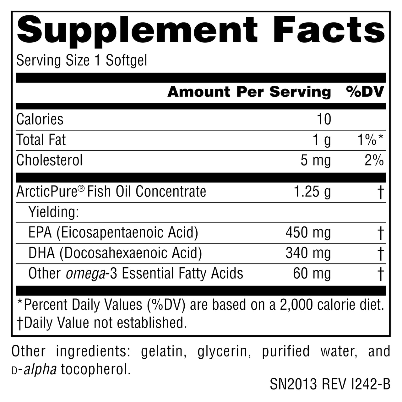 Source Naturals ArcticPure Ultra Potency 850 mg Omega-3 Fish Oil - 60 Softgels