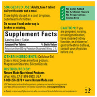 Thumbnail for Nature Made Potassium Gluconate 550 mg, Potassium Supplements, Dietary Supplement for Heart Health Support, 100 Tablets, 100 Day Supply
