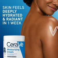 Thumbnail for CeraVe Moisturizing Cream, Body and Face Moisturizer for Dry Skin, Body Cream with Hyaluronic Acid and Ceramides, Daily Moisturizer, Oil-Free, Fragrance Free, Non-Comedogenic, 19 Ounce