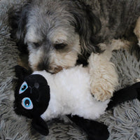 Thumbnail for SPOT Baa Baa Black Sheep Plush Dog Toy - Cute and Cuddly Fleece Toy with Squeaker for Medium to Large Dogs and Puppies, 13in Black and White Lamb