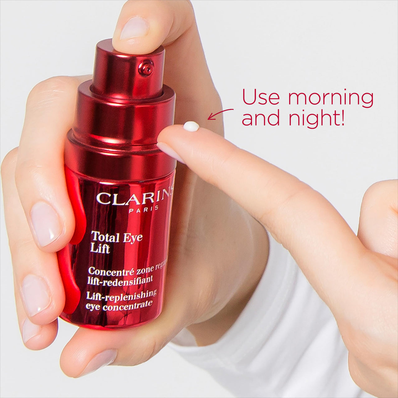 Clarins, Total Lift LiftReplenishing Total Ounce, clear, A high-performance lifting eye concentrate, 0.5 Fl Oz