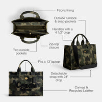 Thumbnail for COACH Womens Cargo Tote Green Multi One Size