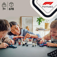 Thumbnail for LEGO City F1(R) Mercedes-Benz AMG & Alpine Race Car Garage Toy Toy Birthday Present Block Boys Girls Children 7 Years 8 9 Years Old Elementary School Vehicle Car Mini Car 60444