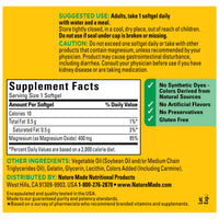 Thumbnail for Nature Made Magnesium Oxide 400 mg Softgels, Extra Strength Magnesium Supplements for Men and Women, Support for Muscle, Nerve, Bone and Heart, 110 Day Supply