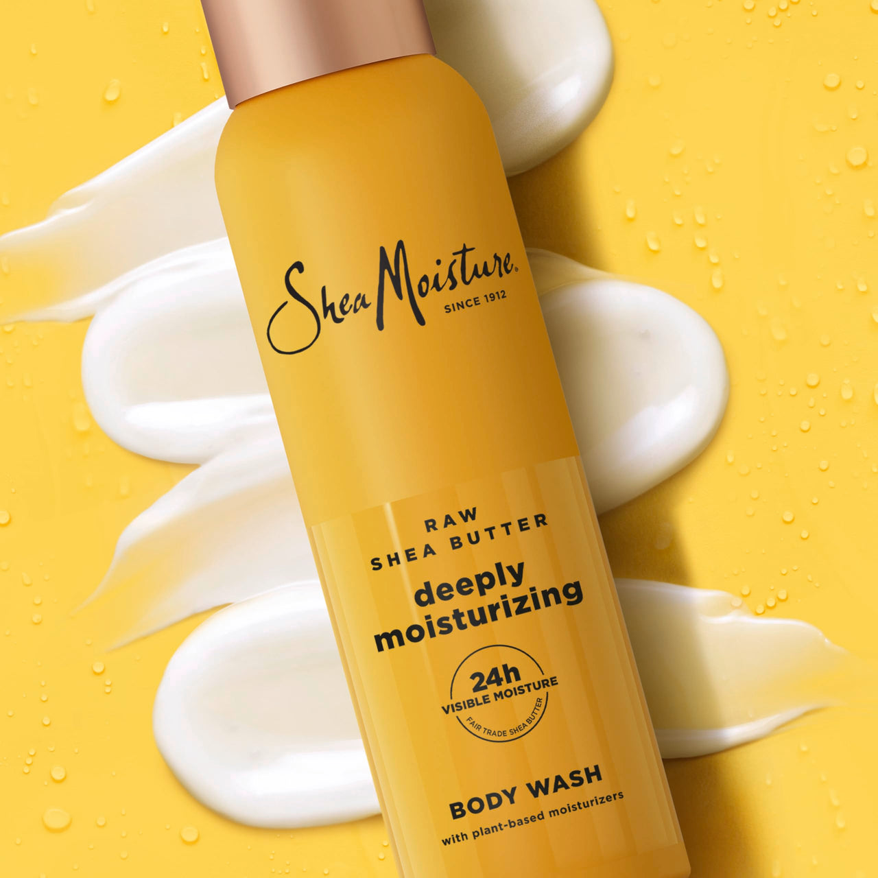 SheaMoisture Raw Shea Butter Body Wash Moisturize and Restore Deeply Moisturizing body wash for 24H Visible Moisture for Healthy, Glowing Skin 18 oz