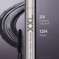Thumbnail for Clarins Wonder Volume Mascara XXL | Volumizing and Lengthening | Double Volume Effect | 12H¹ Hold | Visibly Thickens and Smoothes Lashes | Smudge-Proof and Humidity-Resistant | 0.3 Ounces