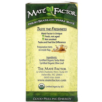Thumbnail for MATE FACTOR OLIVE LEAF ORGANIC YERBA MATE 20 TEA BAGS