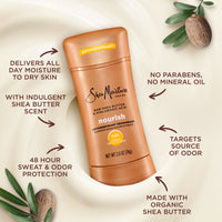 Thumbnail for SheaMoisture Antiperspirant Deodorant Stick Moisturizing Raw Shea Butter & Hyaluronic Acid 2 Count for 48HR Sweat & Odor Protection with No Parabens & No Mineral Oil 2.6 oz