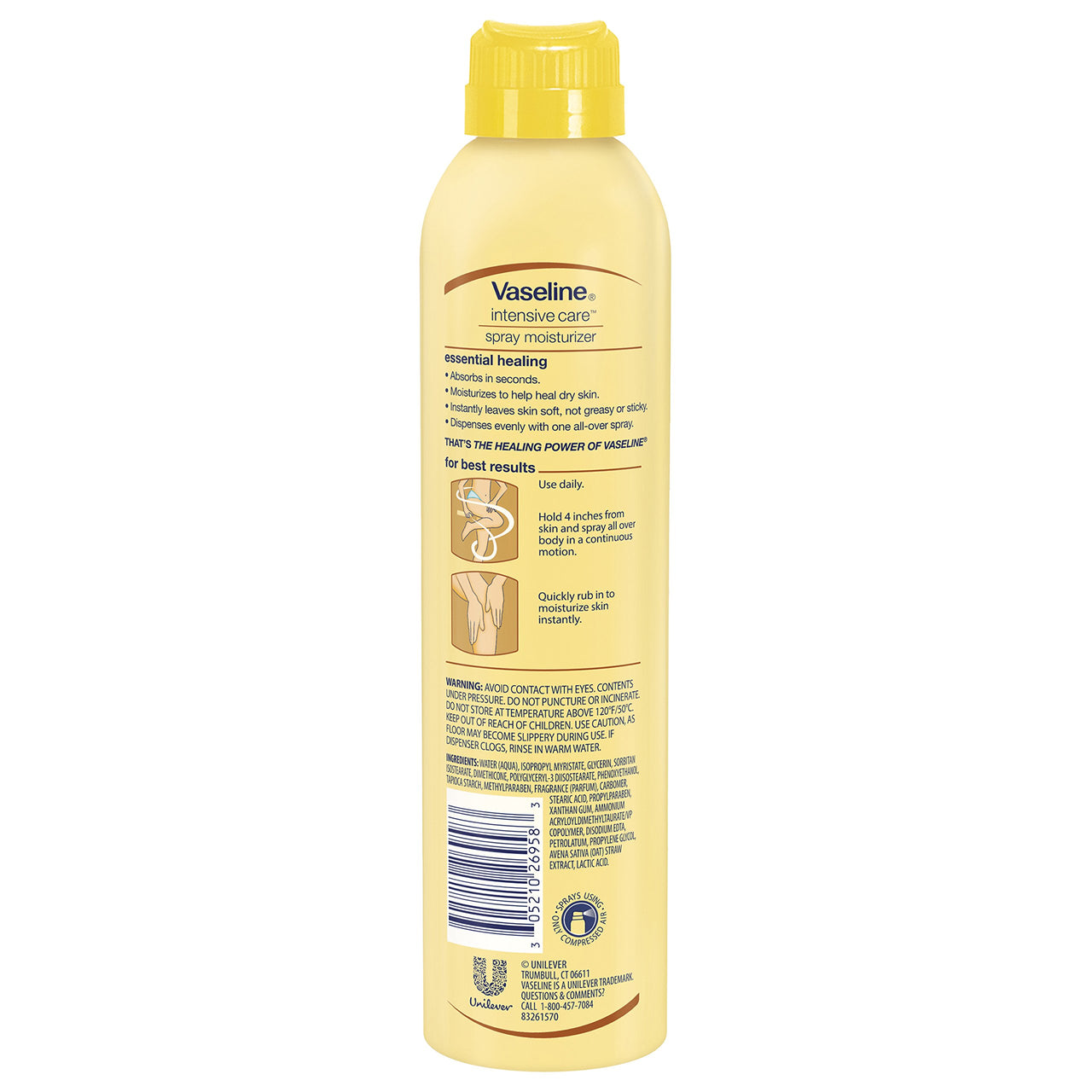 Vaseline Intensive Care Spray Lotion, Essential Healing, 6.5 oz