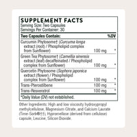 Thumbnail for THORNE - Resveratrol Complex (formerly PolyResveratrol-SR) - Supports Healthy Aging* - Trans-Resveratrol Supplement with Green Tea, Quercetin & Curcumin Phytosome - Third-Party Certified - 60 Capsules