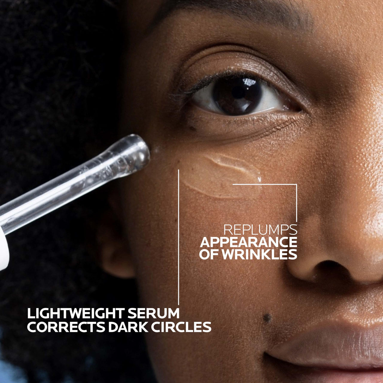 La Roche-Posay Hyalu B5 Eye Serum with Hyaluronic Acid & Caffeine for Dark Circles, Hydrating Serum for Dark Circles and Wrinkles with Roller Ball Applicator, Replumps Under Eye, Fragrance Free