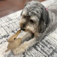 Thumbnail for SPOT Dura-Fused Leather Rabbit Dog Toy – Durable Real Leather & Jute Chew Toy with Squeaker, Double-Stitched for Moderate Chewers, Small & Medium Dogs, 7.5in