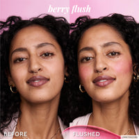 Thumbnail for Glow Recipe Niacinamide Dewy Flush Tinted Serum - 100% Glowy Skincare Makeup to Smooth, Hydrate & Brighten - Liquid Korean Makeup with Buildable, Warm Berry Plum Tint - Berry Flush (0.4 oz)