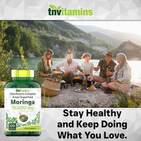 Thumbnail for tnvitamins Moringa Capsules 10,000 mg - 120 Capsules | High Potency Moringa Leaf Extract Superfood Supplement for Energy, Vitality & Antioxidant Support