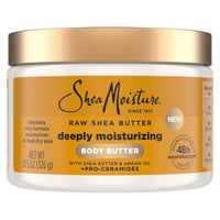 Thumbnail for SheaMoisture Deeply Moisturizing Body Butter with Raw Shea Butter, Argan Oil and Pro-Ceramides, Rich Hydration & Healing of Dry Skin, 48H Moisturizing 11.5 oz