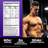 Thumbnail for MuscleTech High Protein Mass Gainer for Men & Women - Protein Powder Shakes for Weight Gain, Muscle Building & Recovery with Creatine Monohydrate - Vanilla Milkshake, 5.15 Pound
