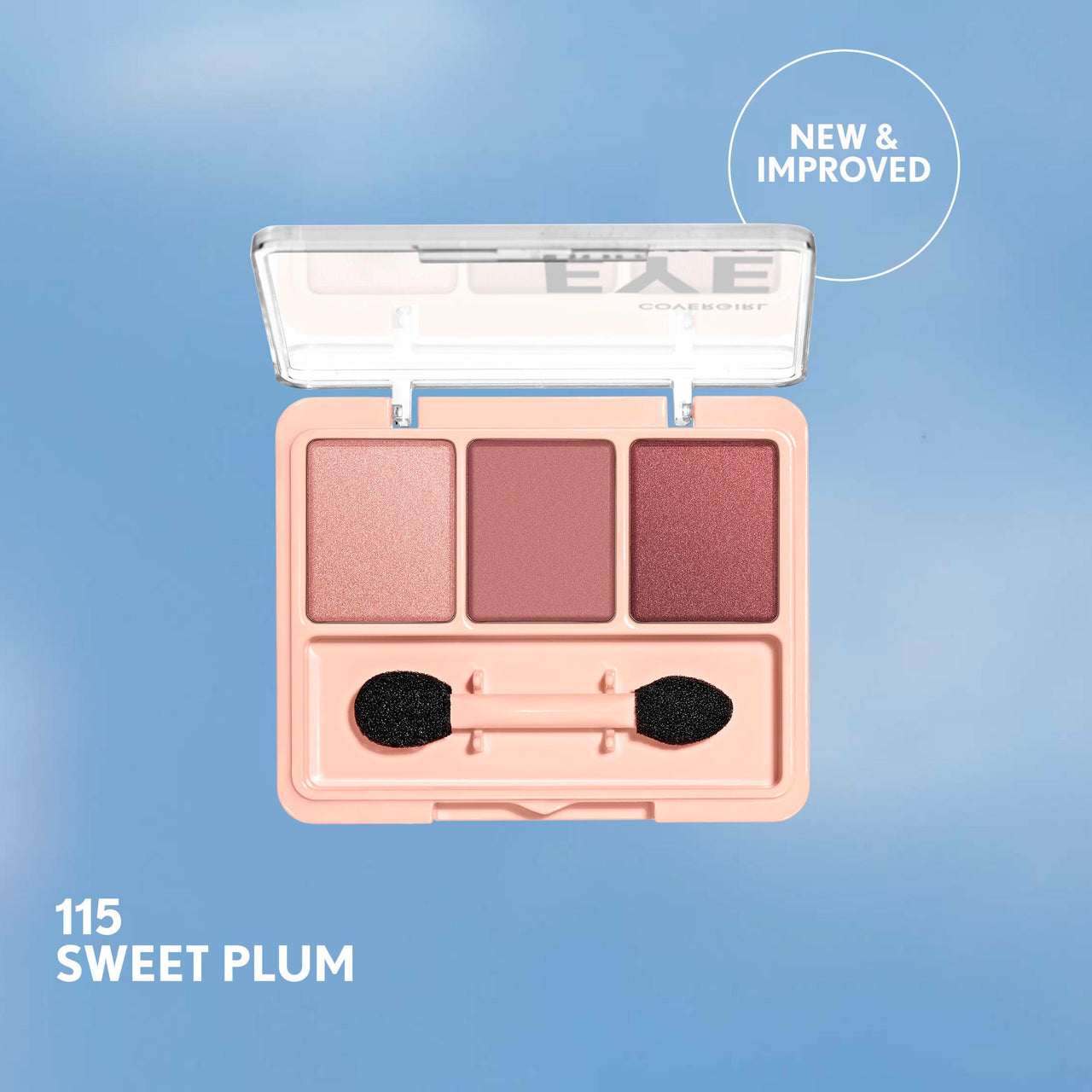 Covergirl Eye Enhancer, Sweet Plum, Eyeshadow Trio, Easy to Wear, Clean & Vegan, Talc-Free, Matte & Shimmer Finishes, Smudge-Proof, 0.14oz