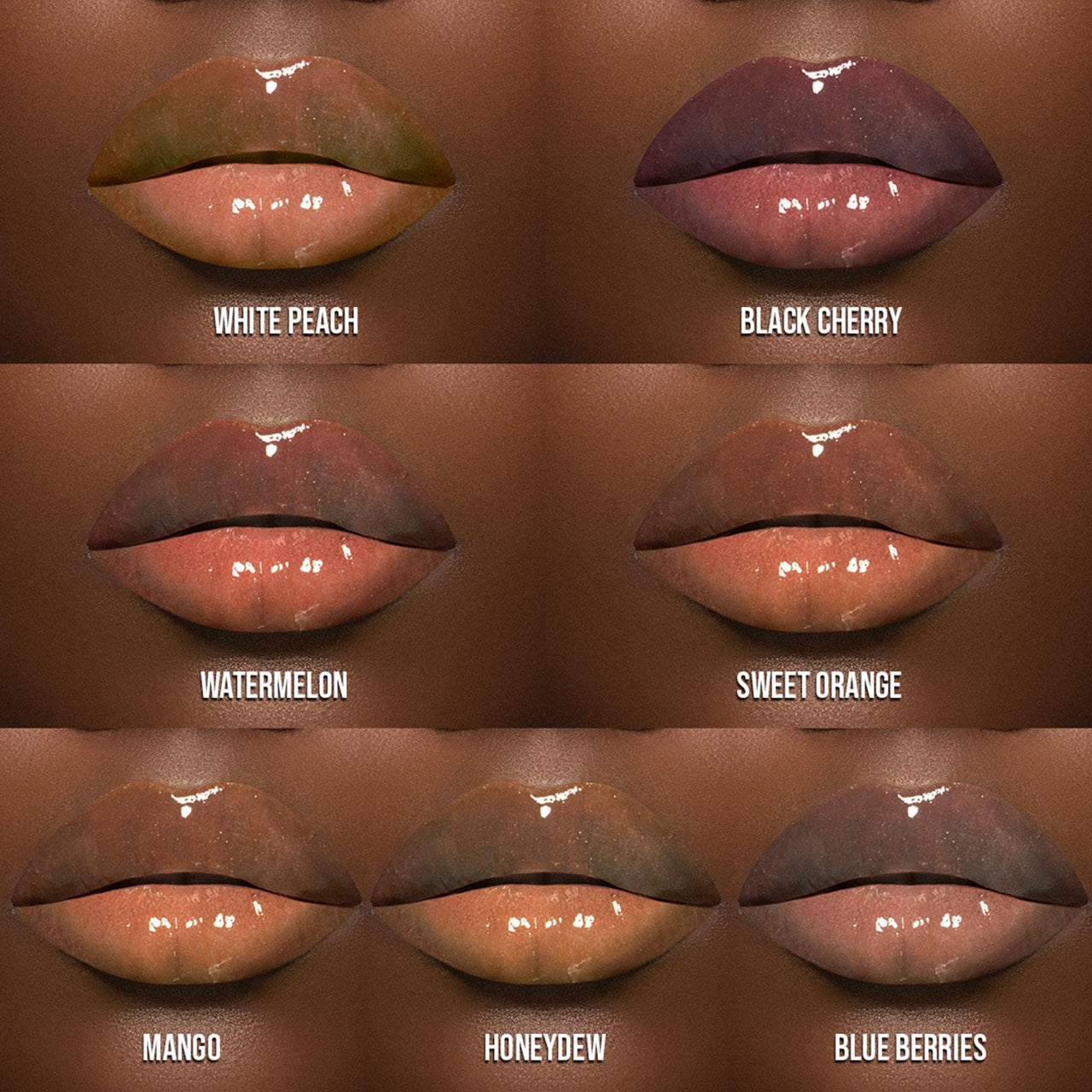 Juvia's Place Magic Lip Oil - White Peach - Smooth, Hydrating w/Vitamin E for Soft, Glossy, Juicy Lips - Infused with Fruit Extracts - Tinted, Shimmering, Lightweight & Non-sticky Lip Oil for Summer
