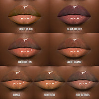 Thumbnail for Juvia's Place Magic Lip Oil - White Peach - Smooth, Hydrating w/Vitamin E for Soft, Glossy, Juicy Lips - Infused with Fruit Extracts - Tinted, Shimmering, Lightweight & Non-sticky Lip Oil for Summer
