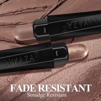 Thumbnail for LUXAZA 3Pcs Neutral Brown Eyeshadow Stick Set, Matte And Shimmer Creamy Eyeshadow Pencil, Shiny Pink Shadow, Waterproof Long Lasting Smoky Eye Makeup