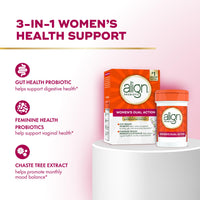 Thumbnail for Align Probiotic, Womens Dual Action, Vaginal Probiotics for Women, Womens Probiotic for Vaginal Health Support, with Probiotics for Digestive Health, 28 Probiotic Capsules