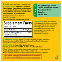 Thumbnail for Nature Made Vitamin D3 5000 IU (125 mcg) Extra Strength, Vitamin D Supplement for Immune Support, 70 Sugar Free Fast Dissolve Tablets, 70 Day Supply