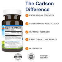 Thumbnail for Carlson - Vitamin K2, MK-4 (Menatetrenone), Vitamin K Supplement, Bone & Heart Health, K2 Vitamin, Soy-free, 60 capsules