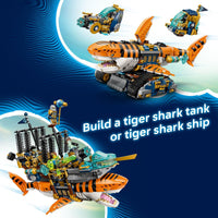 Thumbnail for LEGO DREAMZzz Tiger Shark Tank Building Toy for Boys & Girls - Ages 9+ - Pretend Play Set for Kids, Ages 9+, W/2 Build Options - Includes 5 Minifigures - Gift Idea for Birthdays - 71515