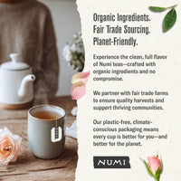 Thumbnail for Numi Organic White Rose Tea, 16 Tea Bags, White Tea & Fragrant Rosebuds, Low Caffeine