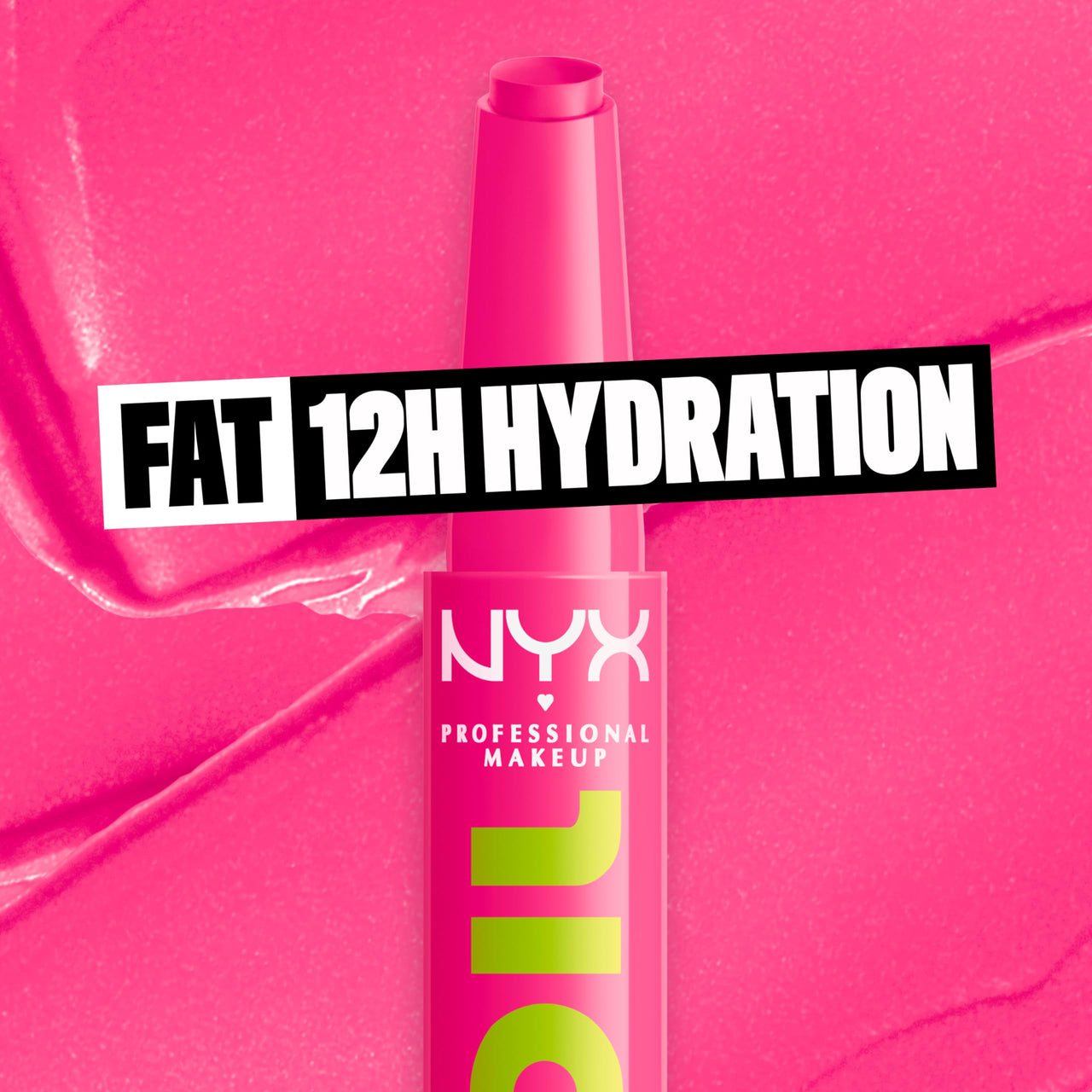 NYX PROFESSIONAL MAKEUP Fat Oil Slick Click, Lightweight, Buildable, Pigmented Vegan Lip Balm - Thriving