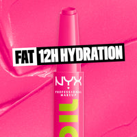 Thumbnail for NYX PROFESSIONAL MAKEUP Fat Oil Slick Click, Lightweight, Buildable, Pigmented Vegan Lip Balm - Thriving