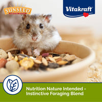 Thumbnail for Vitakraft Sunseed Vita Prima Dwarf Hamster Food 2 lb Bag with Fruits Vegetables Grains and Seeds Providing Wholesome Daily Nutrition and Foraging Variety for Happy Healthy Small Pets