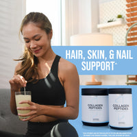 Thumbnail for Rule 1 Proteins Collagen Peptides Powder - Hydrolyzed Bovine Collagen, Hyaluronic Acid, and Vitamin C. Supports Hair, Skin, & Nails (25 Servings, Unflavored)