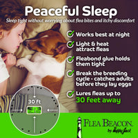 Thumbnail for Happy Jack Flea Beacon Kill Fleas in House, Attracts, Traps Indoor Bugs, Breaks Breeding Cycle Before Adults Lay Eggs, Safe, Fast, & Clean Way to Get Rid of Indoor Pests, Made in USA