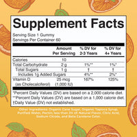 Thumbnail for MaryRuth Organics Vitamin D3 Gummies | 2 Month Supply | Adults & Kids Vitamin D Gummy | Immune Support Supplement | VIT D3 1000IU for Bone Health&Muscle Function | Vegan | Non-GMO | Gluten Free | 60