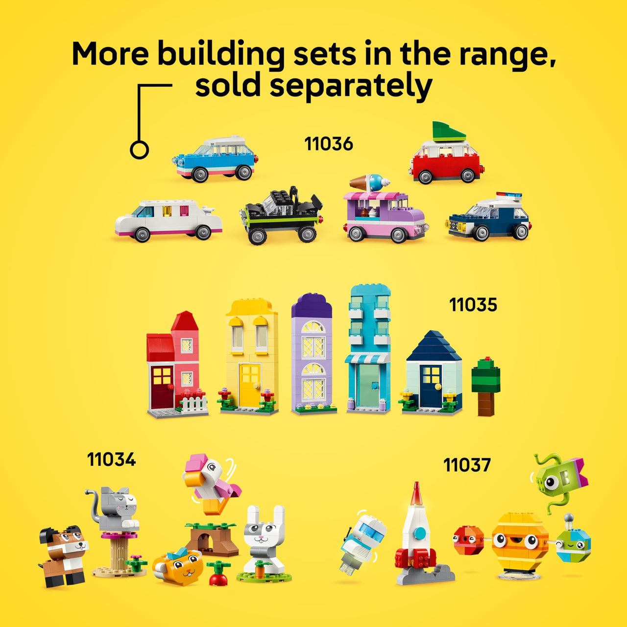LEGO Classic Vibrant Creative Brick Box Building Blocks - Sensory & Learning Toys for Boys & Girls, Ages 4+ Years - Pretend Play Preschool Toys - Gift for Birthdays - 11038