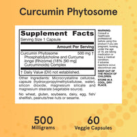 Thumbnail for Jarrow Formulas Curcumin Phytosome 500 mg - 60 Veggie Capsules - Formulated with Meriva - Antioxidant Support Supplement - Joint Health & Support - 60 Servings